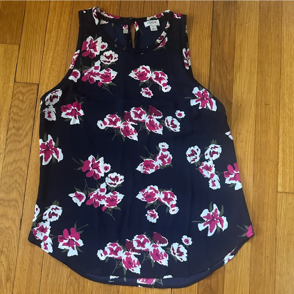 J. Crew ladder trim sleeveless shell